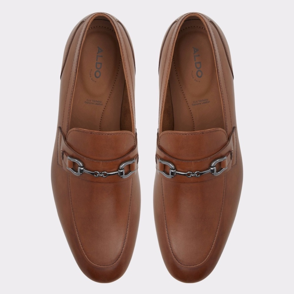 Aldo Brown Leather Loafers
